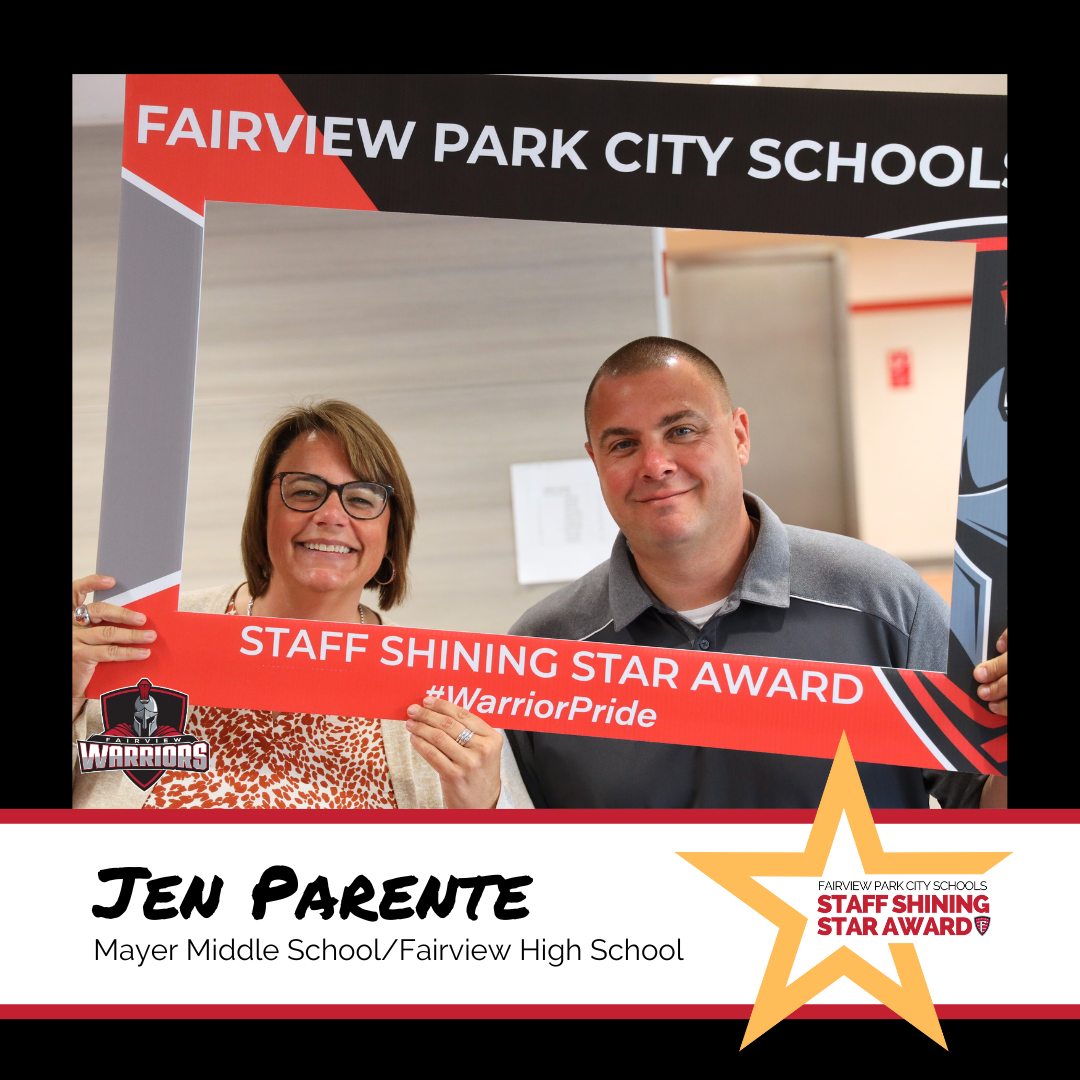 Staff Shining Star Award winner Jen Parente